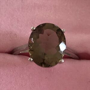 NWOT Sterling Silver Smokey Quartz Ring